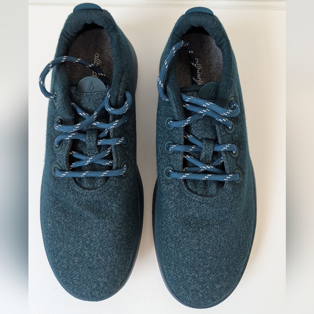 Allbirds Men's Teal Wool Runner Mizzles Sneakers